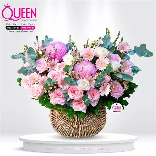 Mẫu Hoa Giỏ Đẹp 115